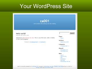 Your WordPress Site 