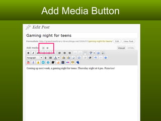 Add Media Button 