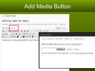 Add Media Button 