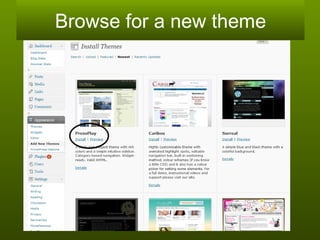 Browse for a new theme 