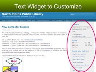 Text Widget to Customize 