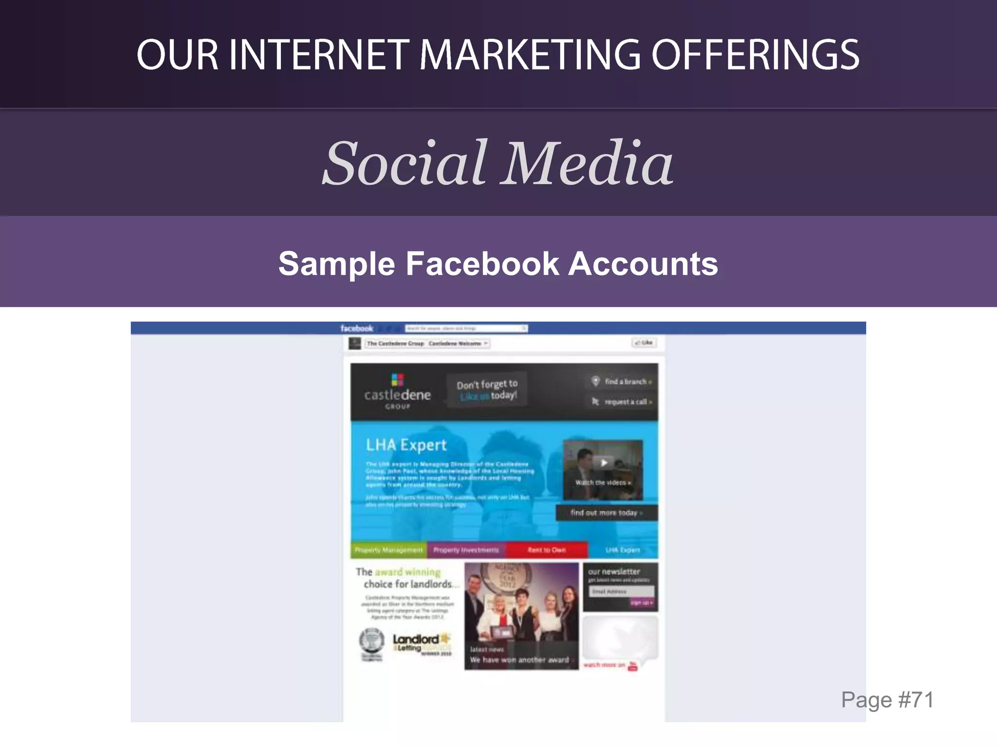 Social Media
Sample Facebook Accounts

Page #71

 