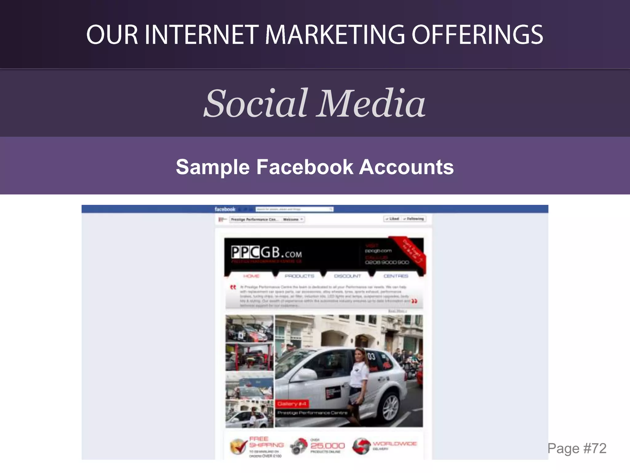 Social Media
Sample Facebook Accounts

Page #72

 