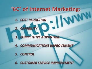 1. COST REDUCTION 
2. CAPABILITY 
3. COMPETITIVE ADVANTAGE 
4. COMMUNICATIONS IMPROVEMENT 
5. CONTROL 
6. CUSTOMER SERVICE IMPROVEMENT 
 