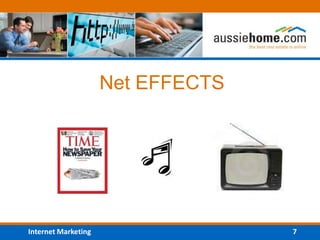 Net EFFECTS 1.	How many of you have purchased something on the Internet in the last 6 months? 2.	How many times have you u...