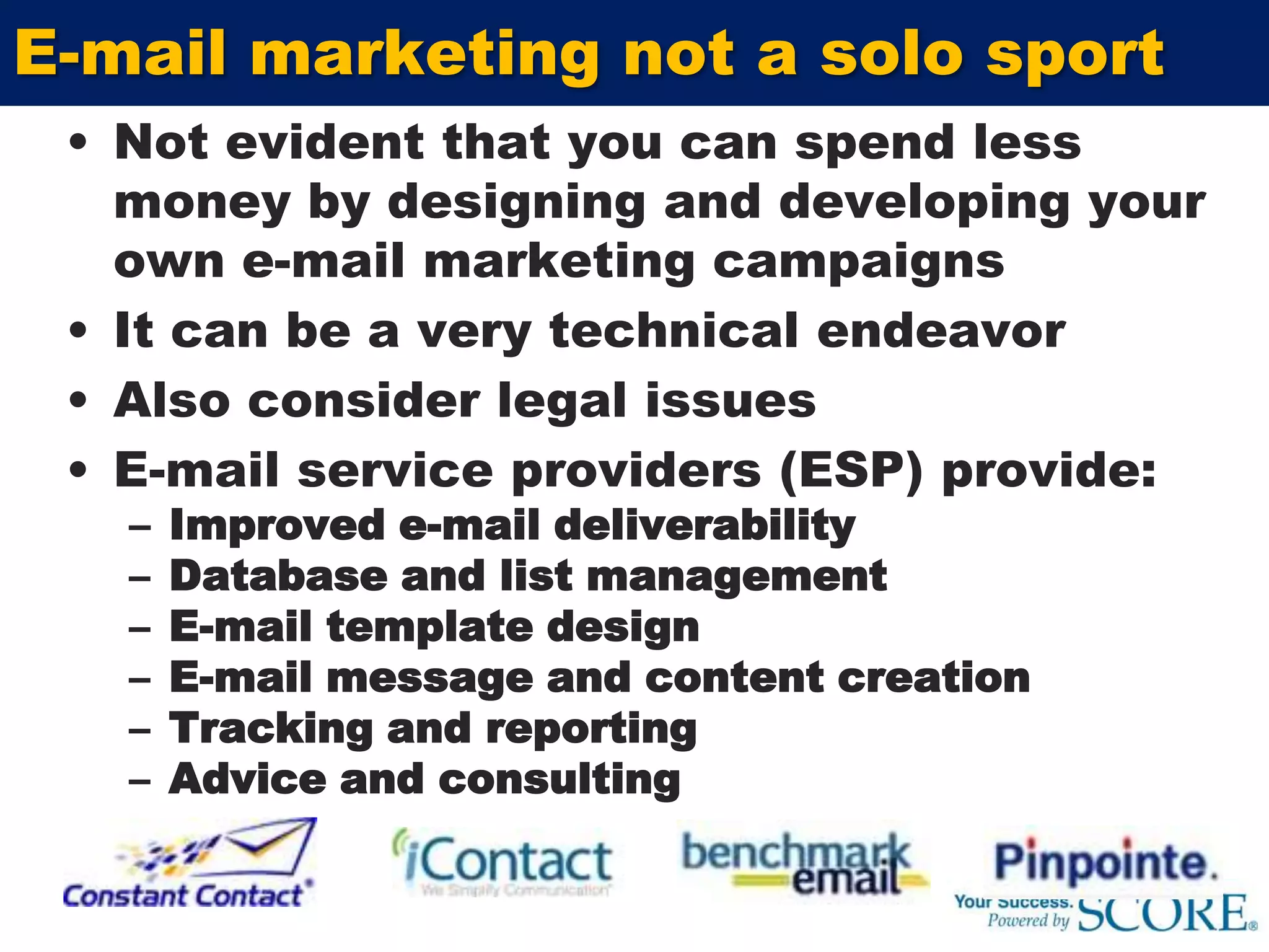 Social media marketingUse of online communities, blogs, social networks for marketing, sales, public relations, customer serviceCommon social media marketing tools: FacebookTwitterLinkedInYouTubeFlickrBlog.comFacebook pages enable businesses to easily establish  a brand presenceFacebook pages can be linked to your Twitter account 