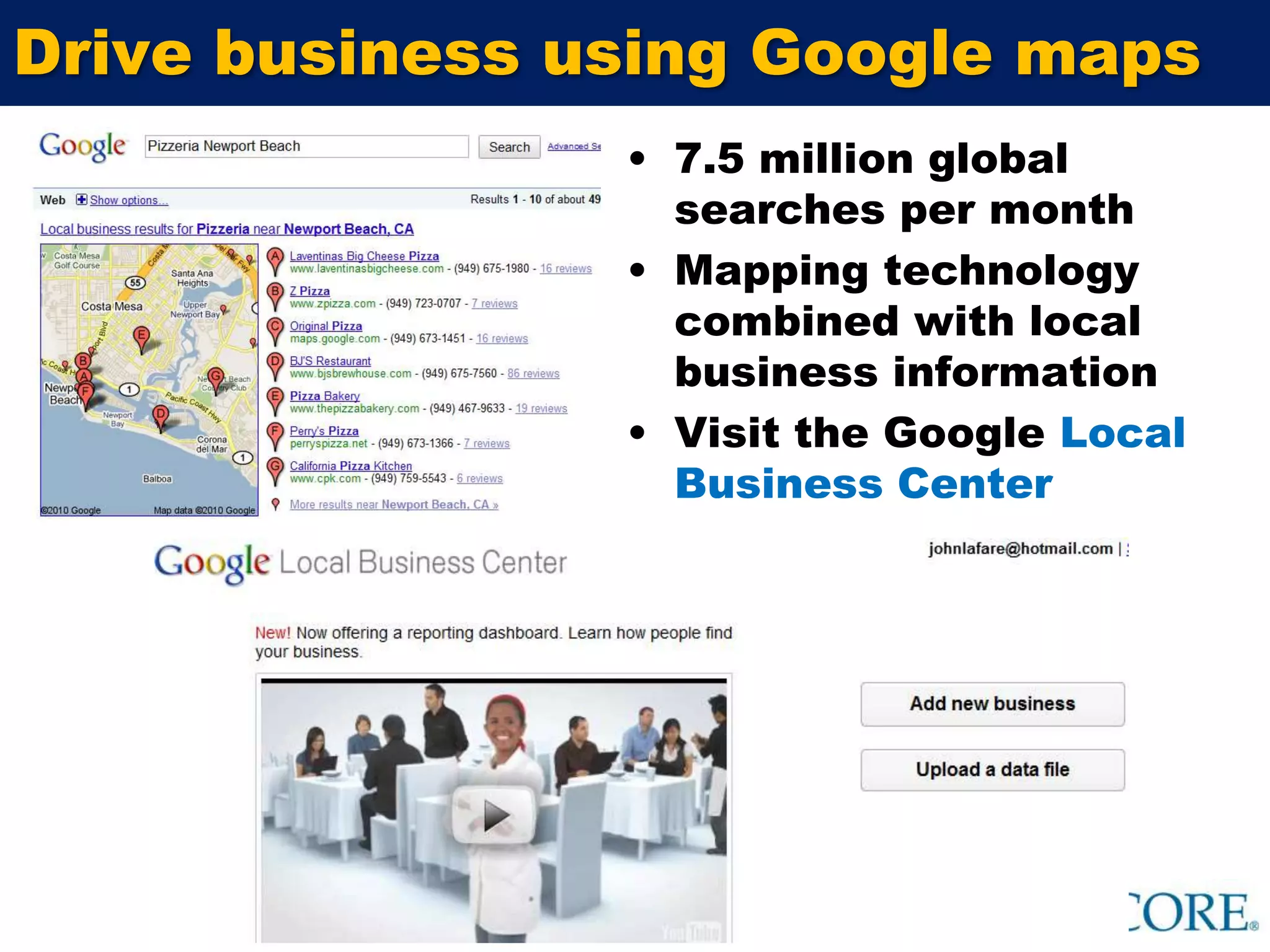 Navigating the bloggosphereBlogger outreach aims at identification of influencers who reach your customerNeed to reach bloggers without coming across as heavy-handed, too commercialOut of 10 million+ active blogs, about 10,000 with significant trafficUse blogger networks such as Federated Media to align with appropriate blogs Use blog search engines to crawl the blogosphere to get sense of discussions about specific topics, brands 