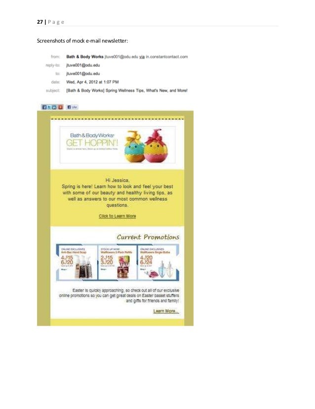 internet marketing plan bath and body works 1 bath and body works newsletter