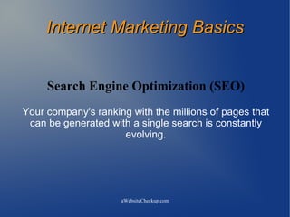 Internet Marketing Presentation