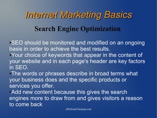 Internet Marketing Presentation