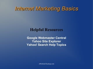 Internet Marketing Presentation