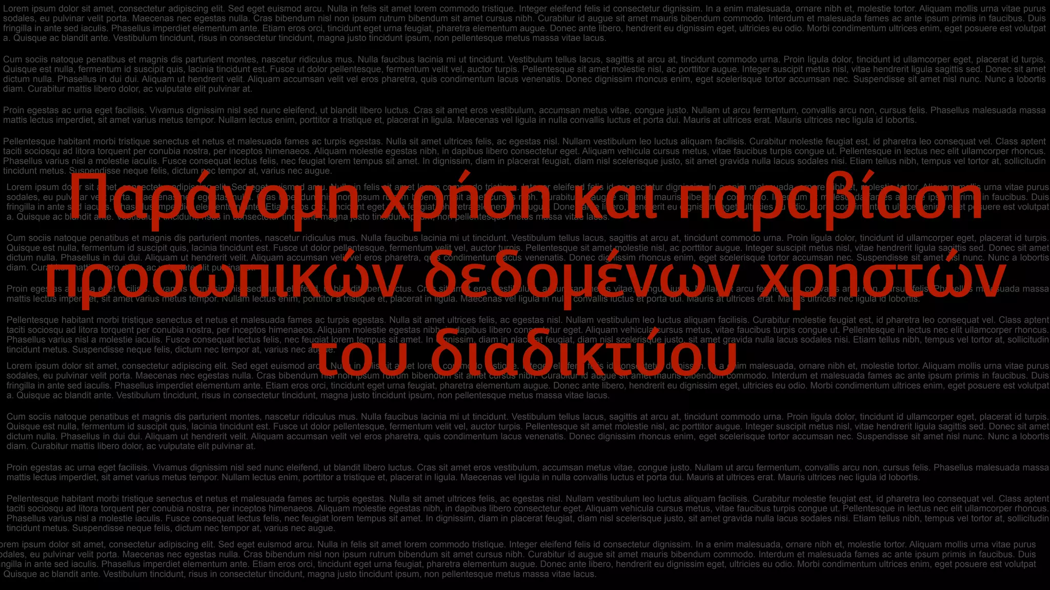 Lorem ipsum dolor sit amet, consectetur adipiscing elit. Sed eget euismod arcu. Nulla in felis sit amet lorem commodo tristique. Integer eleifend felis id consectetur dignissim. In a enim malesuada, ornare nibh et, molestie tortor. Aliquam mollis urna vitae purus
sodales, eu pulvinar velit porta. Maecenas nec egestas nulla. Cras bibendum nisl non ipsum rutrum bibendum sit amet cursus nibh. Curabitur id augue sit amet mauris bibendum commodo. Interdum et malesuada fames ac ante ipsum primis in faucibus. Duis
fringilla in ante sed iaculis. Phasellus imperdiet elementum ante. Etiam eros orci, tincidunt eget urna feugiat, pharetra elementum augue. Donec ante libero, hendrerit eu dignissim eget, ultricies eu odio. Morbi condimentum ultrices enim, eget posuere est volutpat
a. Quisque ac blandit ante. Vestibulum tincidunt, risus in consectetur tincidunt, magna justo tincidunt ipsum, non pellentesque metus massa vitae lacus.
Cum sociis natoque penatibus et magnis dis parturient montes, nascetur ridiculus mus. Nulla faucibus lacinia mi ut tincidunt. Vestibulum tellus lacus, sagittis at arcu at, tincidunt commodo urna. Proin ligula dolor, tincidunt id ullamcorper eget, placerat id turpis.
Quisque est nulla, fermentum id suscipit quis, lacinia tincidunt est. Fusce ut dolor pellentesque, fermentum velit vel, auctor turpis. Pellentesque sit amet molestie nisl, ac porttitor augue. Integer suscipit metus nisl, vitae hendrerit ligula sagittis sed. Donec sit amet
dictum nulla. Phasellus in dui dui. Aliquam ut hendrerit velit. Aliquam accumsan velit vel eros pharetra, quis condimentum lacus venenatis. Donec dignissim rhoncus enim, eget scelerisque tortor accumsan nec. Suspendisse sit amet nisl nunc. Nunc a lobortis
diam. Curabitur mattis libero dolor, ac vulputate elit pulvinar at.
Proin egestas ac urna eget facilisis. Vivamus dignissim nisl sed nunc eleifend, ut blandit libero luctus. Cras sit amet eros vestibulum, accumsan metus vitae, congue justo. Nullam ut arcu fermentum, convallis arcu non, cursus felis. Phasellus malesuada massa
mattis lectus imperdiet, sit amet varius metus tempor. Nullam lectus enim, porttitor a tristique et, placerat in ligula. Maecenas vel ligula in nulla convallis luctus et porta dui. Mauris at ultrices erat. Mauris ultrices nec ligula id lobortis.
Pellentesque habitant morbi tristique senectus et netus et malesuada fames ac turpis egestas. Nulla sit amet ultrices felis, ac egestas nisl. Nullam vestibulum leo luctus aliquam facilisis. Curabitur molestie feugiat est, id pharetra leo consequat vel. Class aptent
taciti sociosqu ad litora torquent per conubia nostra, per inceptos himenaeos. Aliquam molestie egestas nibh, in dapibus libero consectetur eget. Aliquam vehicula cursus metus, vitae faucibus turpis congue ut. Pellentesque in lectus nec elit ullamcorper rhoncus.
Phasellus varius nisl a molestie iaculis. Fusce consequat lectus felis, nec feugiat lorem tempus sit amet. In dignissim, diam in placerat feugiat, diam nisl scelerisque justo, sit amet gravida nulla lacus sodales nisi. Etiam tellus nibh, tempus vel tortor at, sollicitudin
tincidunt metus. Suspendisse neque felis, dictum nec tempor at, varius nec augue.
Lorem ipsum dolor sit amet, consectetur adipiscing elit. Sed eget euismod arcu. Nulla in felis sit amet lorem commodo tristique. Integer eleifend felis id consectetur dignissim. In a enim malesuada, ornare nibh et, molestie tortor. Aliquam mollis urna vitae purus
sodales, eu pulvinar velit porta. Maecenas nec egestas nulla. Cras bibendum nisl non ipsum rutrum bibendum sit amet cursus nibh. Curabitur id augue sit amet mauris bibendum commodo. Interdum et malesuada fames ac ante ipsum primis in faucibus. Duis
fringilla in ante sed iaculis. Phasellus imperdiet elementum ante. Etiam eros orci, tincidunt eget urna feugiat, pharetra elementum augue. Donec ante libero, hendrerit eu dignissim eget, ultricies eu odio. Morbi condimentum ultrices enim, eget posuere est volutpat
a. Quisque ac blandit ante. Vestibulum tincidunt, risus in consectetur tincidunt, magna justo tincidunt ipsum, non pellentesque metus massa vitae lacus.
Cum sociis natoque penatibus et magnis dis parturient montes, nascetur ridiculus mus. Nulla faucibus lacinia mi ut tincidunt. Vestibulum tellus lacus, sagittis at arcu at, tincidunt commodo urna. Proin ligula dolor, tincidunt id ullamcorper eget, placerat id turpis.
Quisque est nulla, fermentum id suscipit quis, lacinia tincidunt est. Fusce ut dolor pellentesque, fermentum velit vel, auctor turpis. Pellentesque sit amet molestie nisl, ac porttitor augue. Integer suscipit metus nisl, vitae hendrerit ligula sagittis sed. Donec sit amet
dictum nulla. Phasellus in dui dui. Aliquam ut hendrerit velit. Aliquam accumsan velit vel eros pharetra, quis condimentum lacus venenatis. Donec dignissim rhoncus enim, eget scelerisque tortor accumsan nec. Suspendisse sit amet nisl nunc. Nunc a lobortis
diam. Curabitur mattis libero dolor, ac vulputate elit pulvinar at.
Proin egestas ac urna eget facilisis. Vivamus dignissim nisl sed nunc eleifend, ut blandit libero luctus. Cras sit amet eros vestibulum, accumsan metus vitae, congue justo. Nullam ut arcu fermentum, convallis arcu non, cursus felis. Phasellus malesuada massa
mattis lectus imperdiet, sit amet varius metus tempor. Nullam lectus enim, porttitor a tristique et, placerat in ligula. Maecenas vel ligula in nulla convallis luctus et porta dui. Mauris at ultrices erat. Mauris ultrices nec ligula id lobortis.
Pellentesque habitant morbi tristique senectus et netus et malesuada fames ac turpis egestas. Nulla sit amet ultrices felis, ac egestas nisl. Nullam vestibulum leo luctus aliquam facilisis. Curabitur molestie feugiat est, id pharetra leo consequat vel. Class aptent
taciti sociosqu ad litora torquent per conubia nostra, per inceptos himenaeos. Aliquam molestie egestas nibh, in dapibus libero consectetur eget. Aliquam vehicula cursus metus, vitae faucibus turpis congue ut. Pellentesque in lectus nec elit ullamcorper rhoncus.
Phasellus varius nisl a molestie iaculis. Fusce consequat lectus felis, nec feugiat lorem tempus sit amet. In dignissim, diam in placerat feugiat, diam nisl scelerisque justo, sit amet gravida nulla lacus sodales nisi. Etiam tellus nibh, tempus vel tortor at, sollicitudin
tincidunt metus. Suspendisse neque felis, dictum nec tempor at, varius nec augue.
Lorem ipsum dolor sit amet, consectetur adipiscing elit. Sed eget euismod arcu. Nulla in felis sit amet lorem commodo tristique. Integer eleifend felis id consectetur dignissim. In a enim malesuada, ornare nibh et, molestie tortor. Aliquam mollis urna vitae purus
sodales, eu pulvinar velit porta. Maecenas nec egestas nulla. Cras bibendum nisl non ipsum rutrum bibendum sit amet cursus nibh. Curabitur id augue sit amet mauris bibendum commodo. Interdum et malesuada fames ac ante ipsum primis in faucibus. Duis
fringilla in ante sed iaculis. Phasellus imperdiet elementum ante. Etiam eros orci, tincidunt eget urna feugiat, pharetra elementum augue. Donec ante libero, hendrerit eu dignissim eget, ultricies eu odio. Morbi condimentum ultrices enim, eget posuere est volutpat
a. Quisque ac blandit ante. Vestibulum tincidunt, risus in consectetur tincidunt, magna justo tincidunt ipsum, non pellentesque metus massa vitae lacus.
Cum sociis natoque penatibus et magnis dis parturient montes, nascetur ridiculus mus. Nulla faucibus lacinia mi ut tincidunt. Vestibulum tellus lacus, sagittis at arcu at, tincidunt commodo urna. Proin ligula dolor, tincidunt id ullamcorper eget, placerat id turpis.
Quisque est nulla, fermentum id suscipit quis, lacinia tincidunt est. Fusce ut dolor pellentesque, fermentum velit vel, auctor turpis. Pellentesque sit amet molestie nisl, ac porttitor augue. Integer suscipit metus nisl, vitae hendrerit ligula sagittis sed. Donec sit amet
dictum nulla. Phasellus in dui dui. Aliquam ut hendrerit velit. Aliquam accumsan velit vel eros pharetra, quis condimentum lacus venenatis. Donec dignissim rhoncus enim, eget scelerisque tortor accumsan nec. Suspendisse sit amet nisl nunc. Nunc a lobortis
diam. Curabitur mattis libero dolor, ac vulputate elit pulvinar at.
Proin egestas ac urna eget facilisis. Vivamus dignissim nisl sed nunc eleifend, ut blandit libero luctus. Cras sit amet eros vestibulum, accumsan metus vitae, congue justo. Nullam ut arcu fermentum, convallis arcu non, cursus felis. Phasellus malesuada massa
mattis lectus imperdiet, sit amet varius metus tempor. Nullam lectus enim, porttitor a tristique et, placerat in ligula. Maecenas vel ligula in nulla convallis luctus et porta dui. Mauris at ultrices erat. Mauris ultrices nec ligula id lobortis.
Pellentesque habitant morbi tristique senectus et netus et malesuada fames ac turpis egestas. Nulla sit amet ultrices felis, ac egestas nisl. Nullam vestibulum leo luctus aliquam facilisis. Curabitur molestie feugiat est, id pharetra leo consequat vel. Class aptent
taciti sociosqu ad litora torquent per conubia nostra, per inceptos himenaeos. Aliquam molestie egestas nibh, in dapibus libero consectetur eget. Aliquam vehicula cursus metus, vitae faucibus turpis congue ut. Pellentesque in lectus nec elit ullamcorper rhoncus.
Phasellus varius nisl a molestie iaculis. Fusce consequat lectus felis, nec feugiat lorem tempus sit amet. In dignissim, diam in placerat feugiat, diam nisl scelerisque justo, sit amet gravida nulla lacus sodales nisi. Etiam tellus nibh, tempus vel tortor at, sollicitudin
tincidunt metus. Suspendisse neque felis, dictum nec tempor at, varius nec augue.
Παράνοµη χρήση και παραβίαση
προσωπικών δεδοµένων χρηστών
του διαδικτύου
orem ipsum dolor sit amet, consectetur adipiscing elit. Sed eget euismod arcu. Nulla in felis sit amet lorem commodo tristique. Integer eleifend felis id consectetur dignissim. In a enim malesuada, ornare nibh et, molestie tortor. Aliquam mollis urna vitae purus
odales, eu pulvinar velit porta. Maecenas nec egestas nulla. Cras bibendum nisl non ipsum rutrum bibendum sit amet cursus nibh. Curabitur id augue sit amet mauris bibendum commodo. Interdum et malesuada fames ac ante ipsum primis in faucibus. Duis
ingilla in ante sed iaculis. Phasellus imperdiet elementum ante. Etiam eros orci, tincidunt eget urna feugiat, pharetra elementum augue. Donec ante libero, hendrerit eu dignissim eget, ultricies eu odio. Morbi condimentum ultrices enim, eget posuere est volutpat
. Quisque ac blandit ante. Vestibulum tincidunt, risus in consectetur tincidunt, magna justo tincidunt ipsum, non pellentesque metus massa vitae lacus.
 