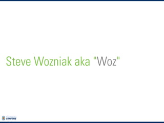 Steve Wozniak aka "Woz"

 
