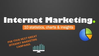 Internet Marketing. 
10 statistics, charts & insights  
