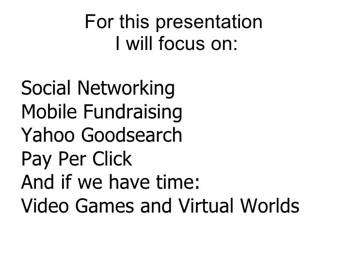 Internet Marketing William Paterson Non Profit Conference