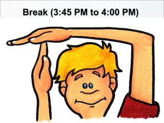 Break (3:45 PM to 4:00 PM)Break (3:45 PM to 4:00 PM)
 