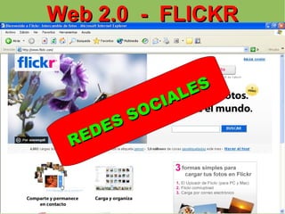 Web 2.0  -  FLICKR REDES SOCIALES 