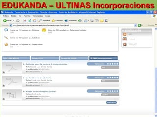 EDUKANDA – ULTIMAS Incorporaciones 