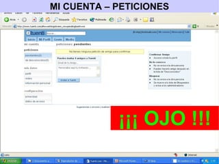 MI CUENTA – PETICIONES ¡¡¡ OJO !!! 
