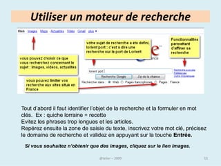 • En haut à gauche de votre fenêtre, vous disposez des deux
  flèches vous permettant d’aller vers la page précédente et
  suivante. A droite de ces flèches, vous disposez de la barre
  d’adresse qui vous permet de saisir les adresses url des
  sites Internet que vous souhaitez consulter (comme par
  exemple http://atelierlorient.wordpress.com/).
 