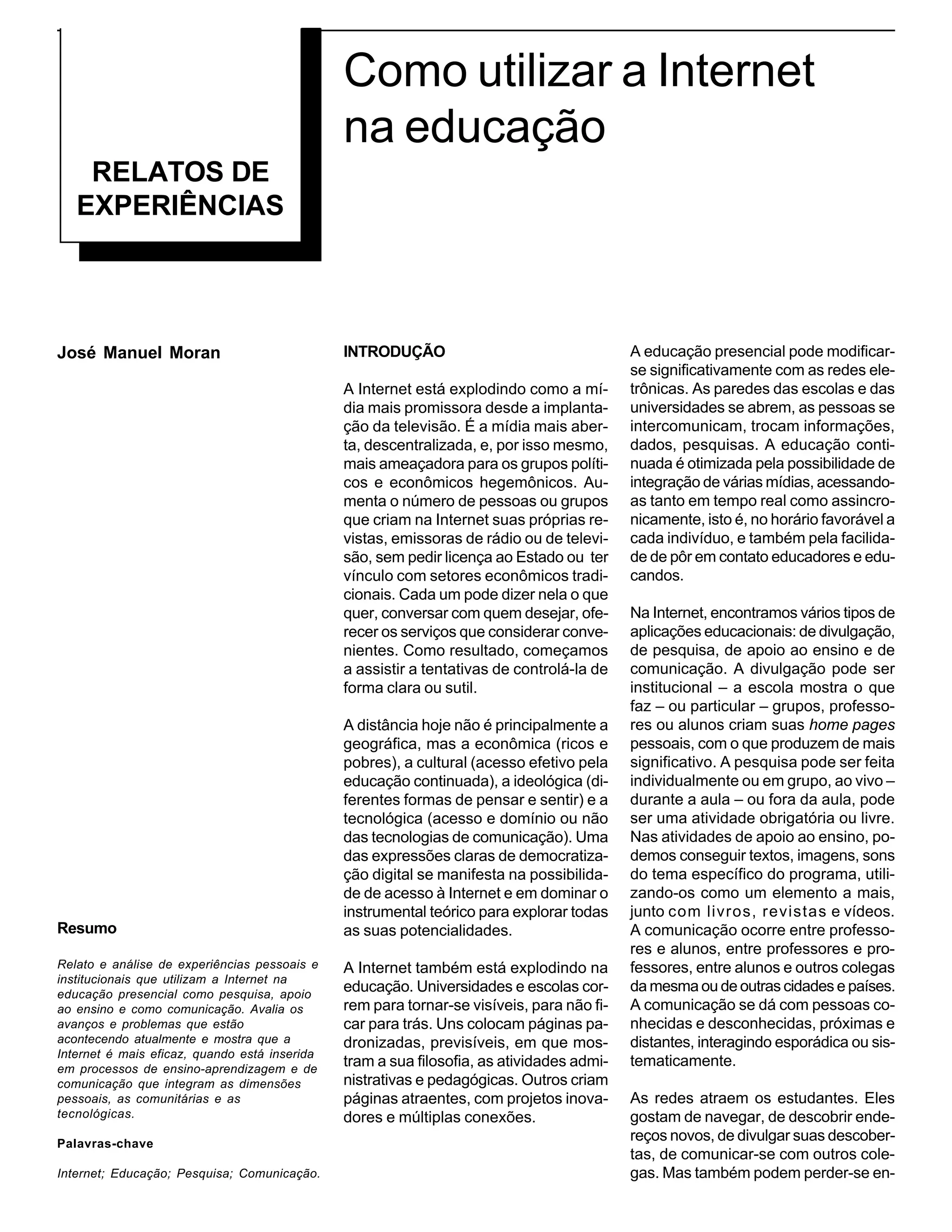 Internet Na EducaçãO