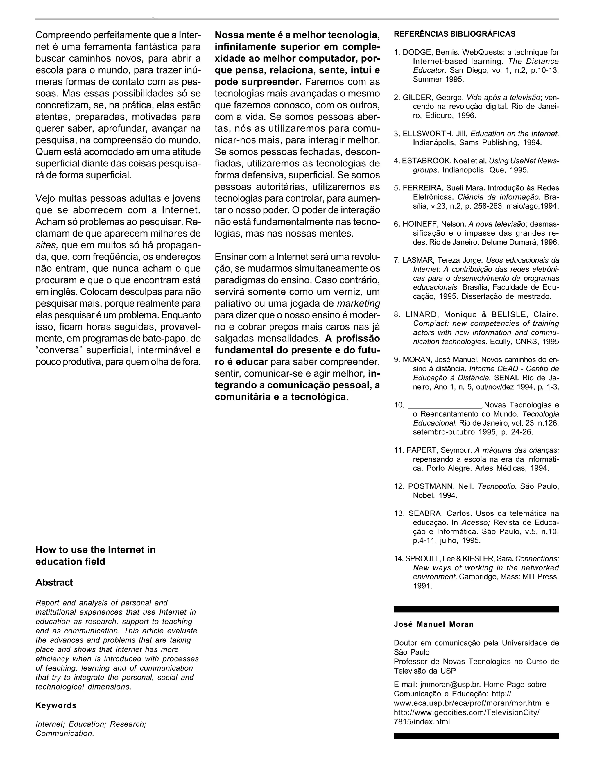 Internet Na EducaçãO