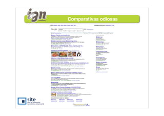 Comparativas odiosas
 