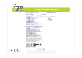 Comparativas odiosas
 
