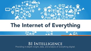 Providing in-depth insight, data, and analysis of everything digital.
BI Intelligence
The Internet of Everything
 