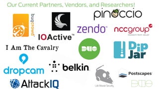 Our Current Partners, Vendors, and Researchers!
 