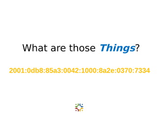 What are those Things? 
2001:0db8:85a3:0042:1000:8a2e:0370:7334 
 