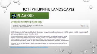 IOT (PHILIPPINE LANDSCAPE)
25
http://www.mindanaoexaminer.com/news.php?news_id=20140308093008
 