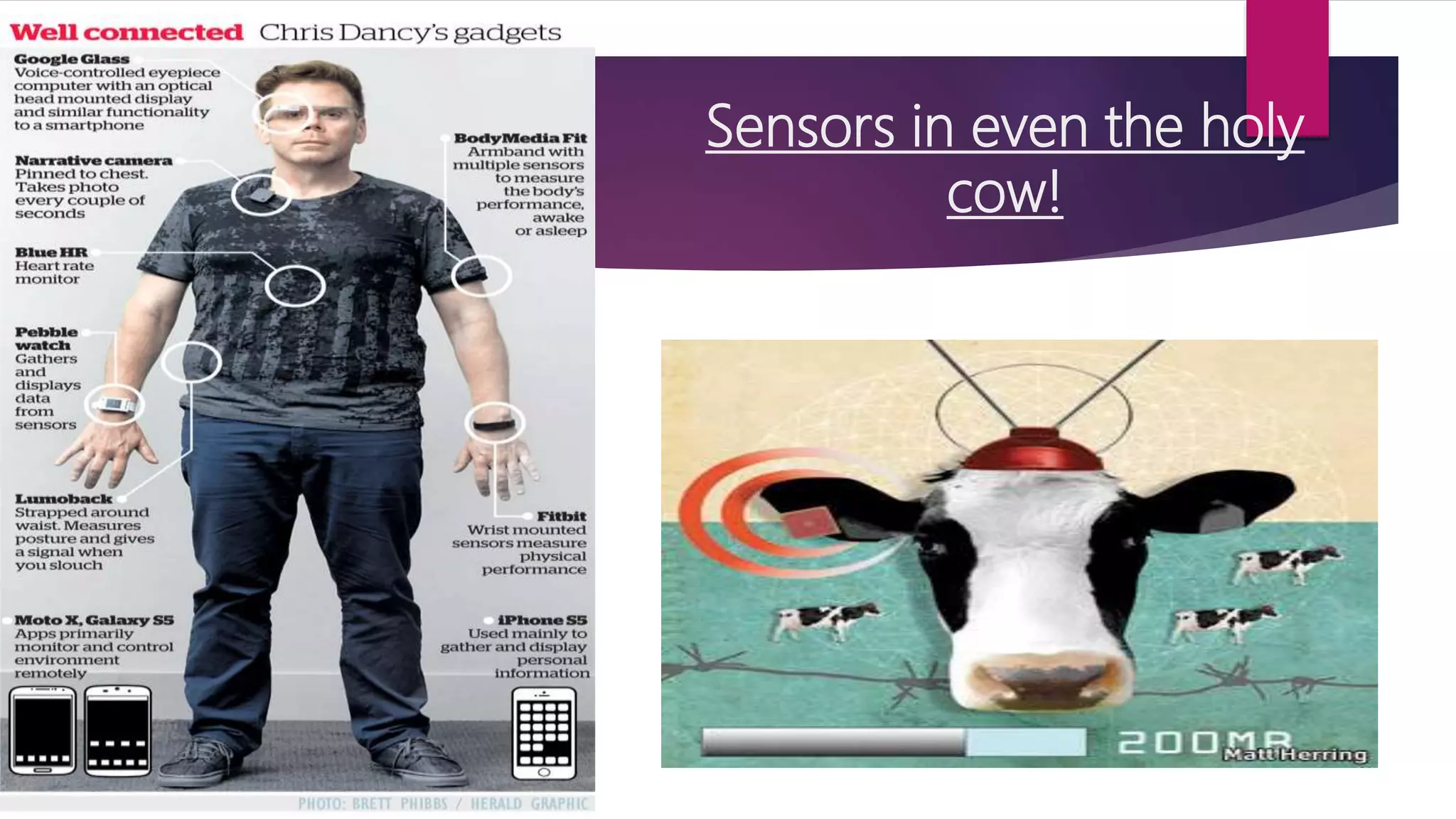 Sensors in even the holy
cow!
 