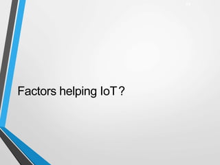 Factors helping IoT?
23
 