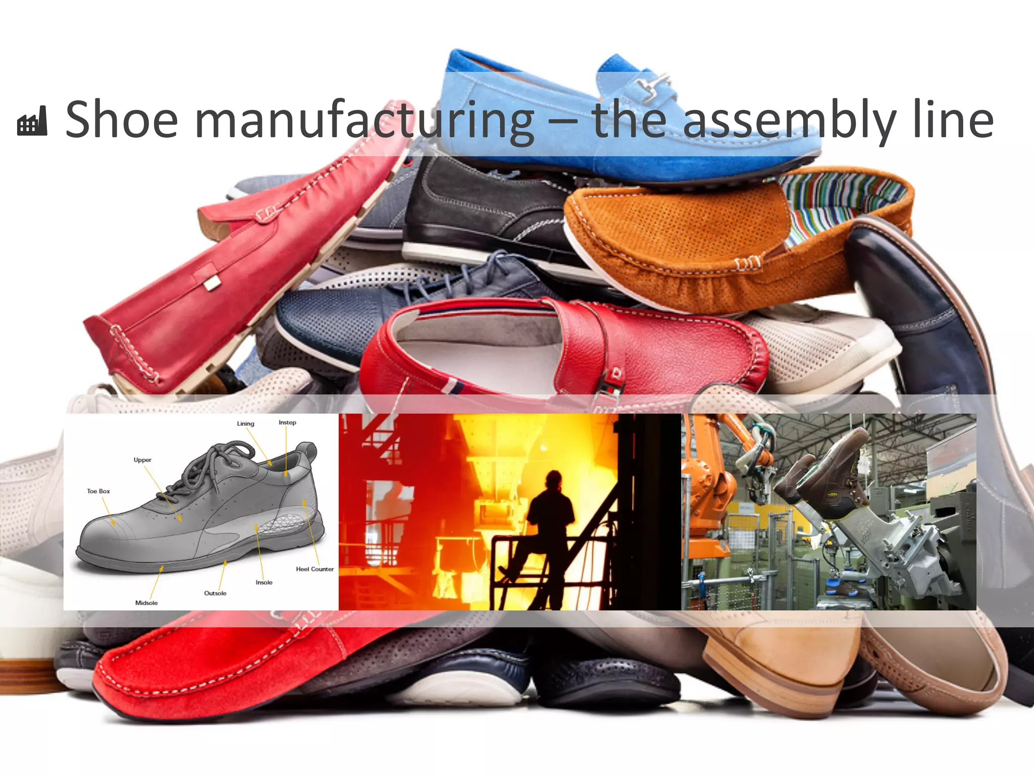  	
  Shoe	
  manufacturing	
  –	
  the	
  assembly	
  line	
  
 