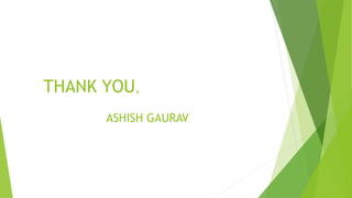 THANK YOU,
ASHISH GAURAV
 