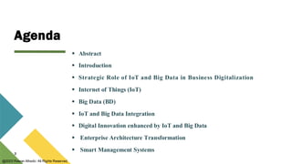Internet of Things and Big Data as enablers for business digitalization ...