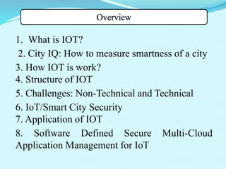 Internet of Things for smart city | PPTX