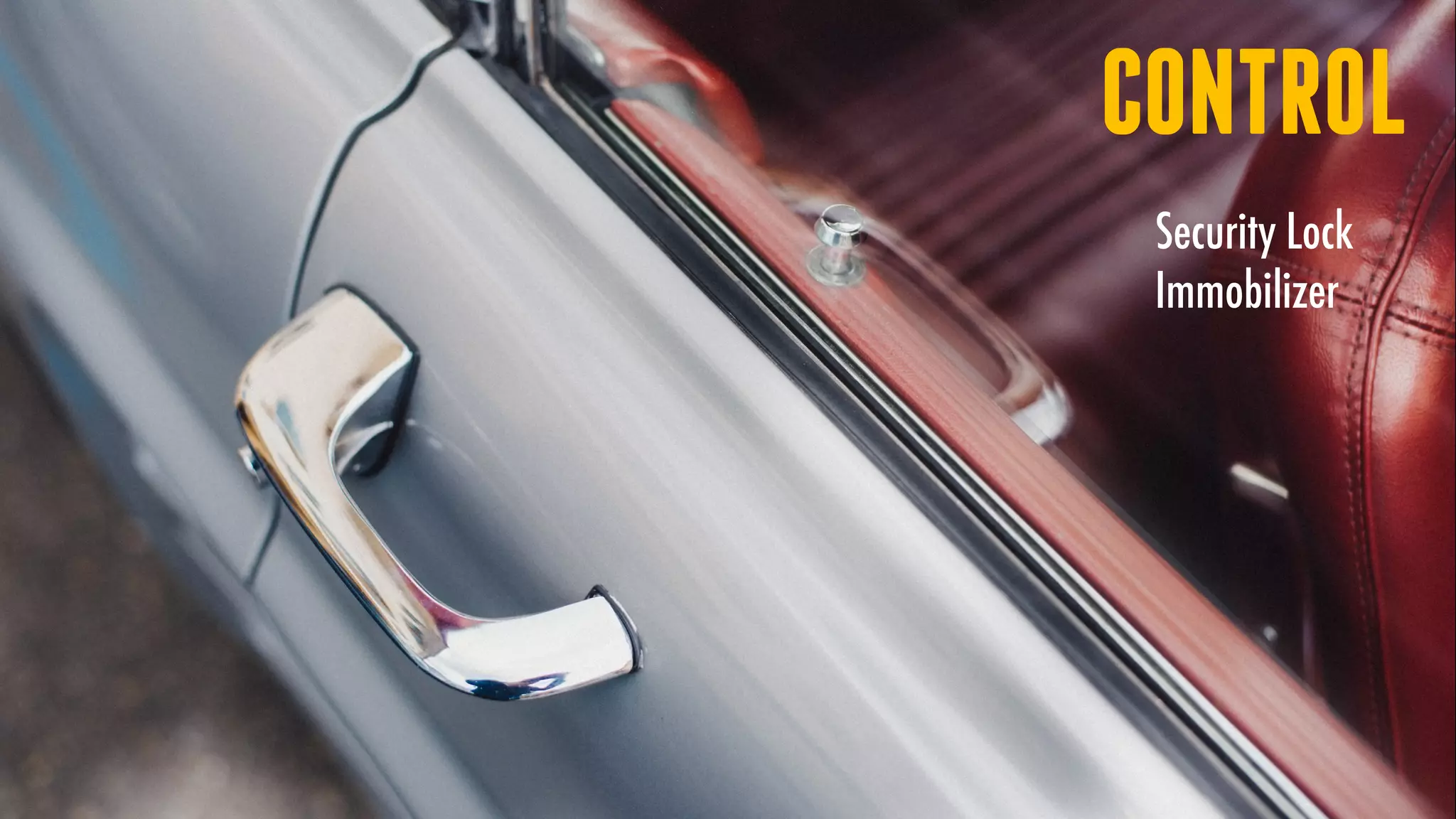 CONTROL
Security Lock
Immobilizer
 