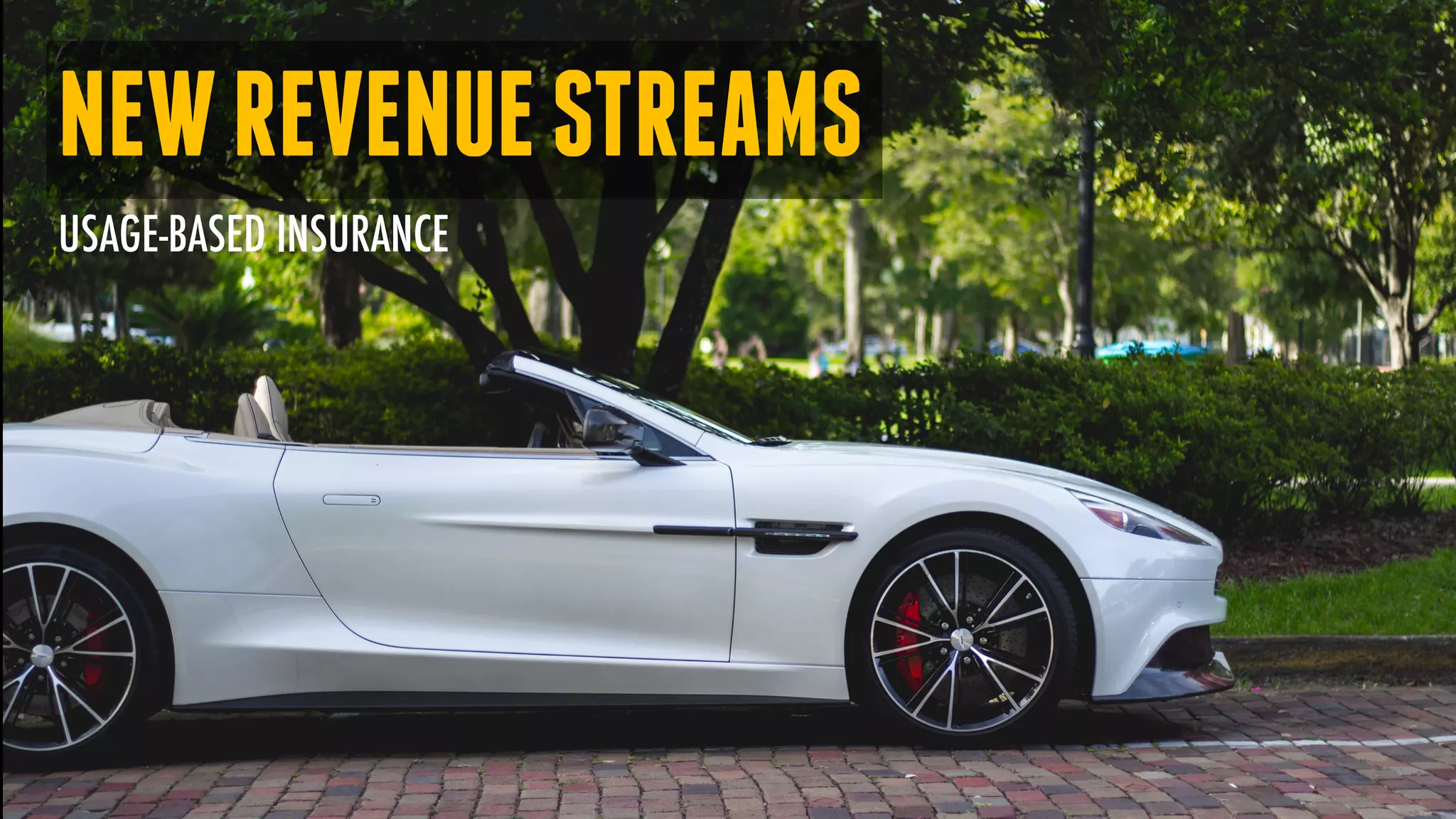 NEWREVENUESTREAMS
USAGE-BASED INSURANCE
 