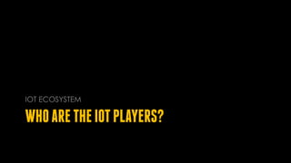 WHOARETHEIOTPLAYERS?
IOT ECOSYSTEM
 
