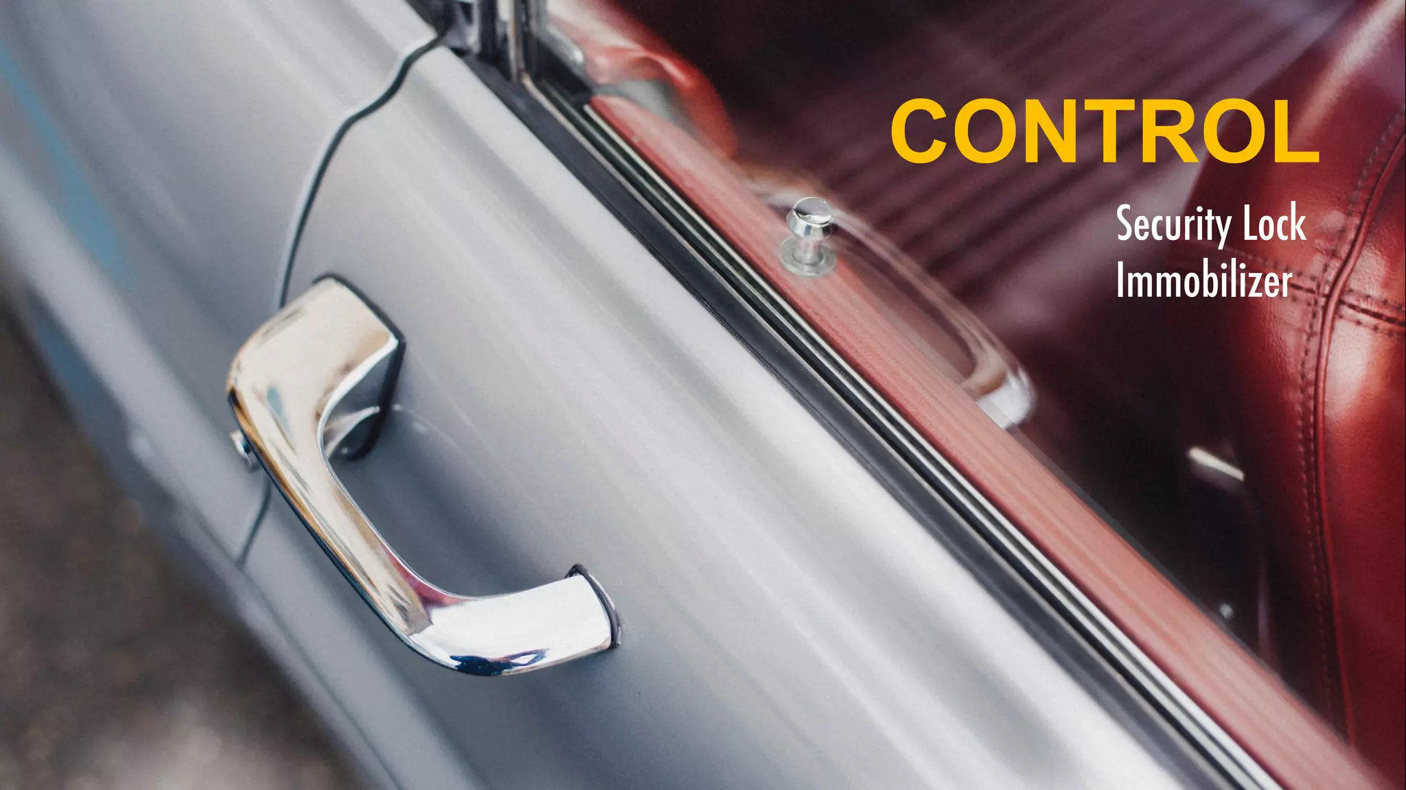 CONTROL
Security Lock
Immobilizer
 