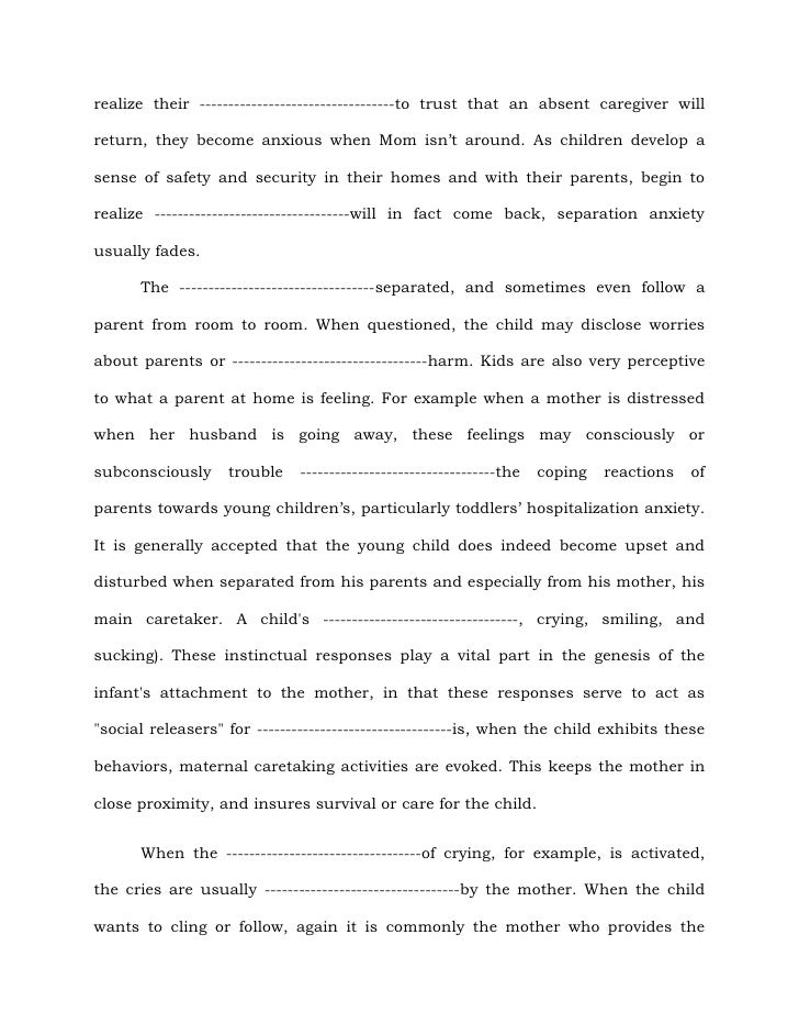 Anxiety thesis statement examples image