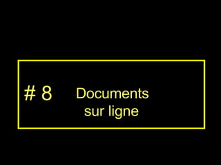 Documents sur ligne # 8 