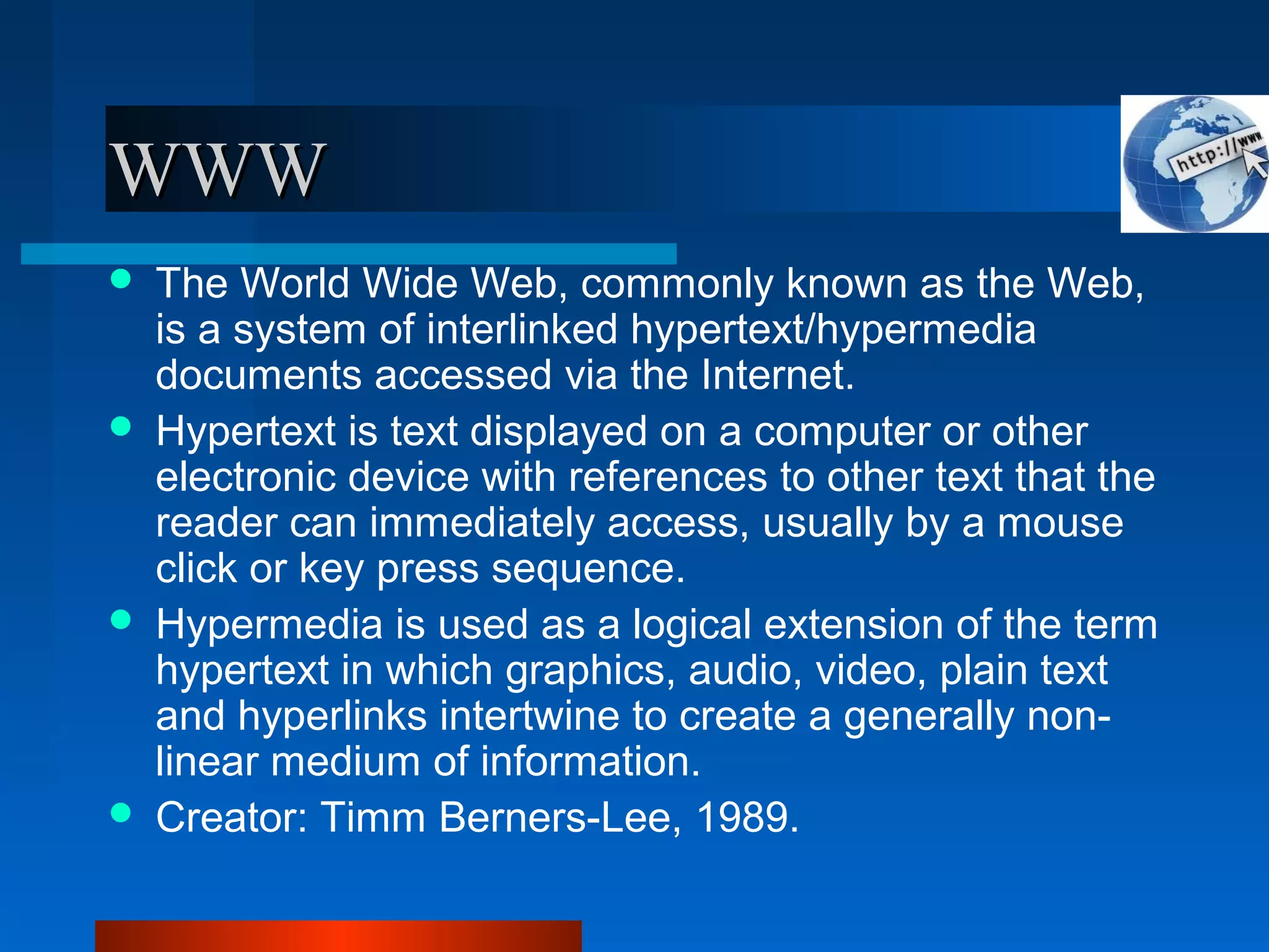Internet ppt | PPT | Email | Internet
