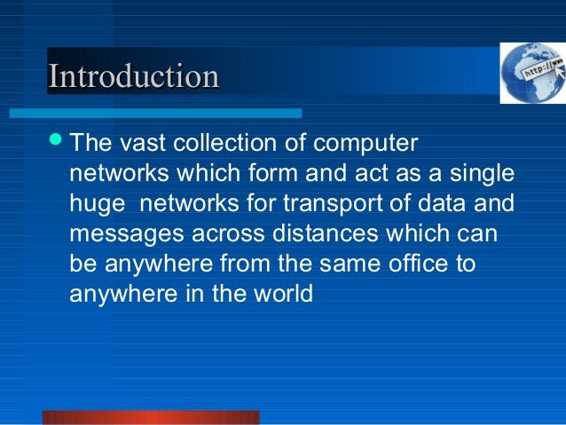 an introduction to the history of the internet a huge network of computers History of computing: (ucaid) to improve the functionality and capabilities of the internet the network's 24 gigabit-per-second speed started with a transmission speed of 45,000 faster than a 56k modem va tech history of computers. an introduction to the history of the internet a huge network of computers History of computing: (ucaid) to improve the functionality and capabilities of the internet the network's 24 gigabit-per-second speed started with a transmission speed of 45,000 faster than a 56k modem va tech history of computers.