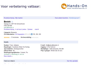 Voor verbetering vatbaar: 