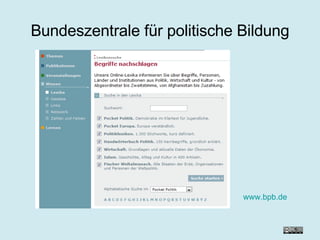 Bundeszentrale für politische Bildung www.bpb.de 