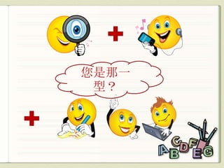 您是那一
 型？
 
