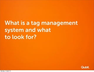 How to win with tag management